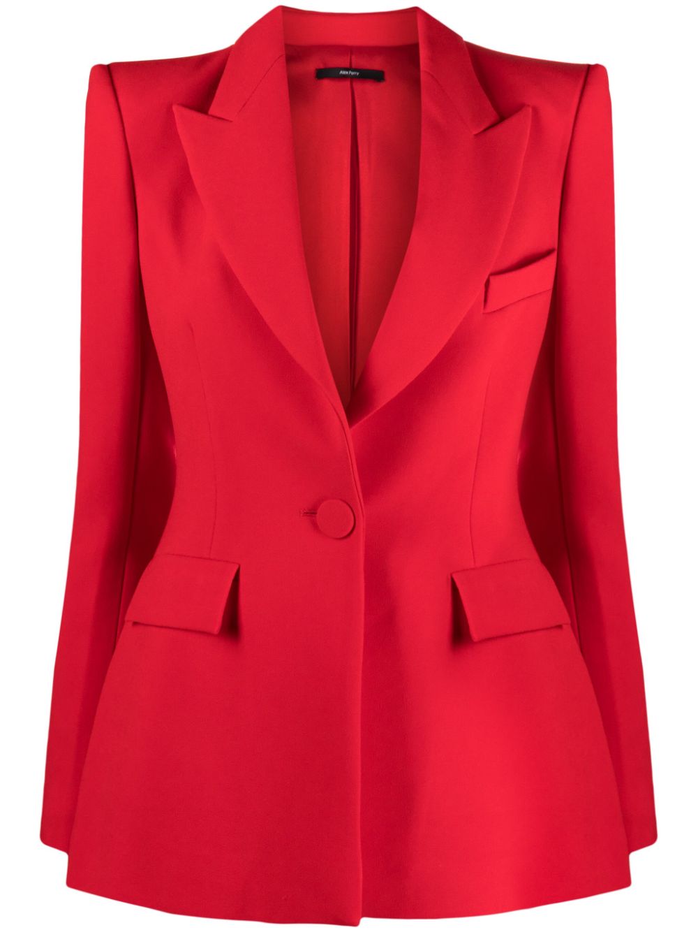 Alex Perry Womens Double Breasted Pointed Lapel Pants Suit Red