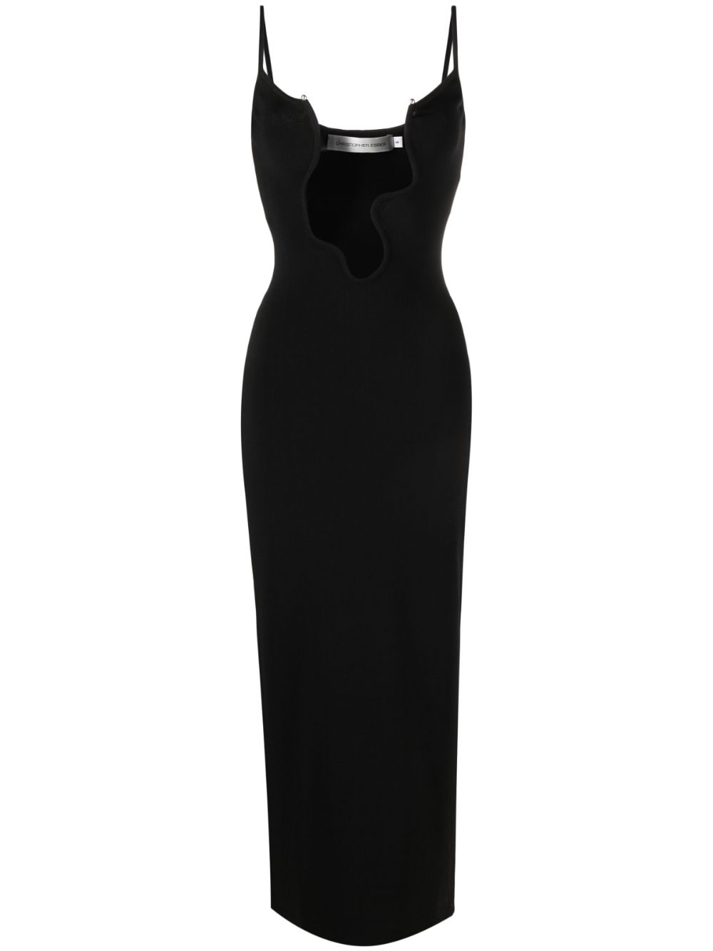 Black Salacia plunge maxi dress - women - CHRISTOPHER ESBER ...