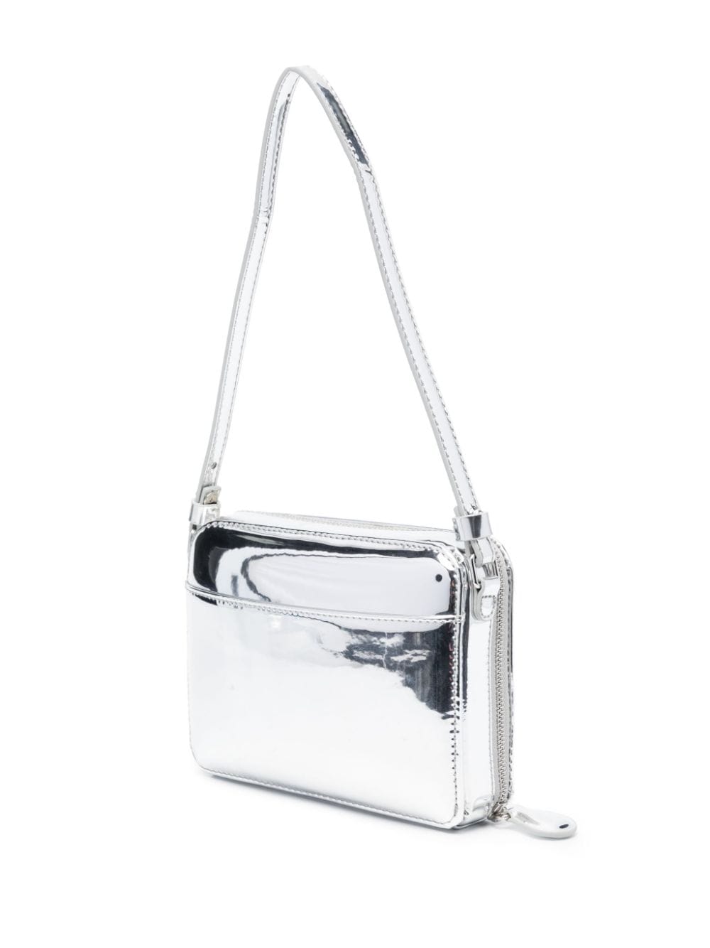 Women's Cloud silver shoulder bag, COURREGES