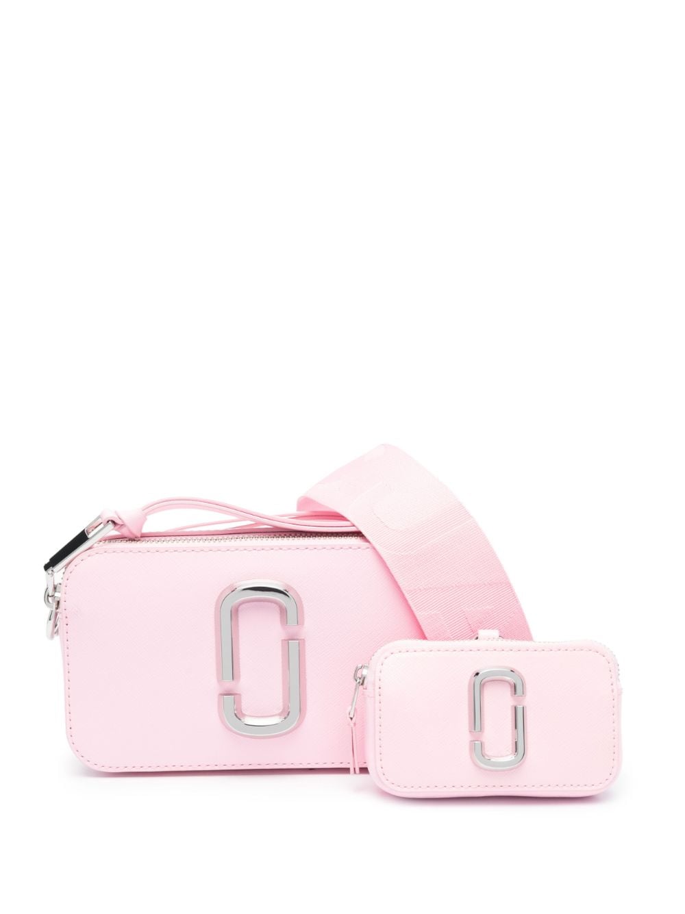 New Design of Ceramic Leather Snapshot Small Camera Crossbody Bag MJ Strap  - Light Pink