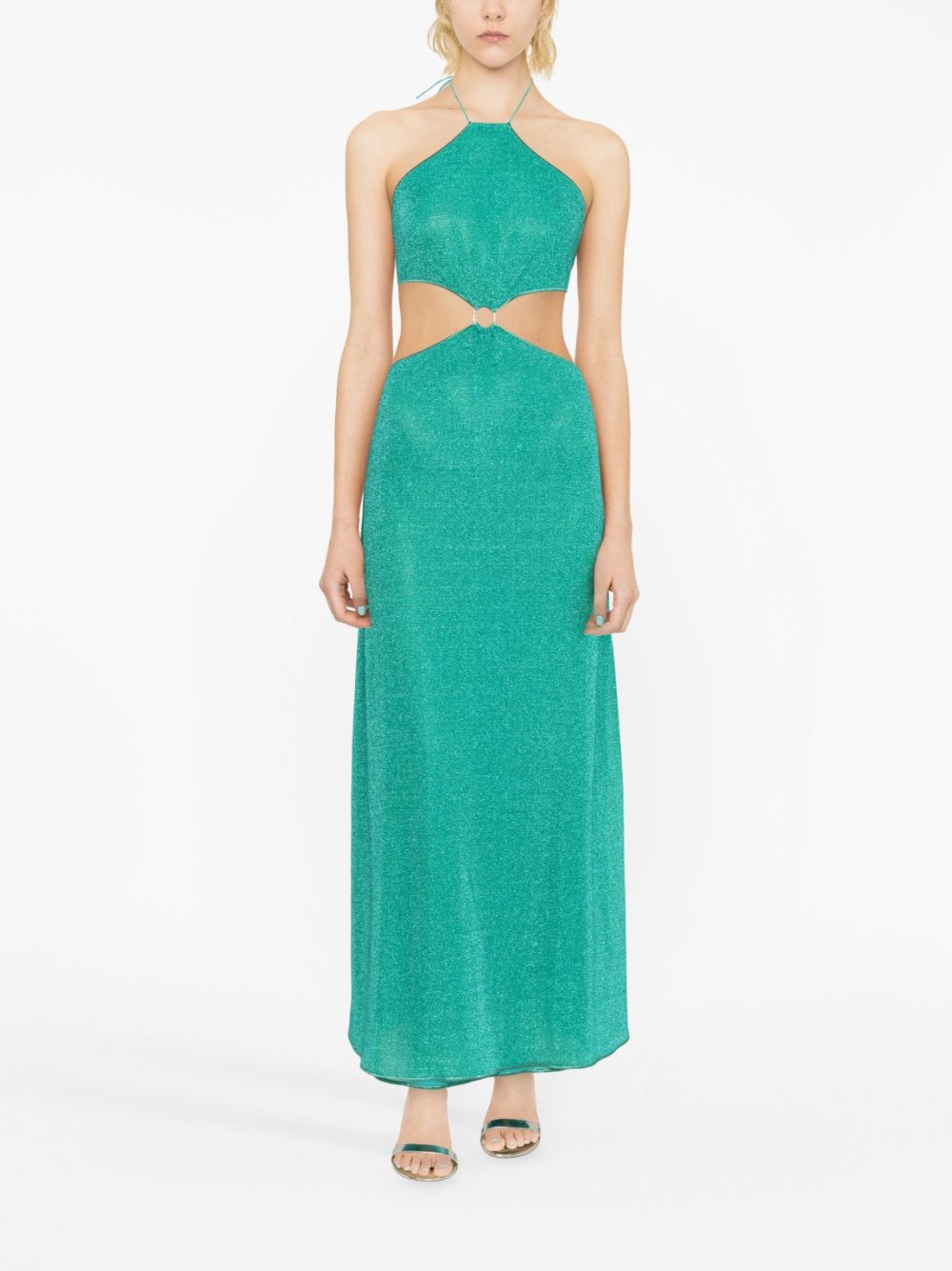 Emerald Green Cut-Out Maxi Dress