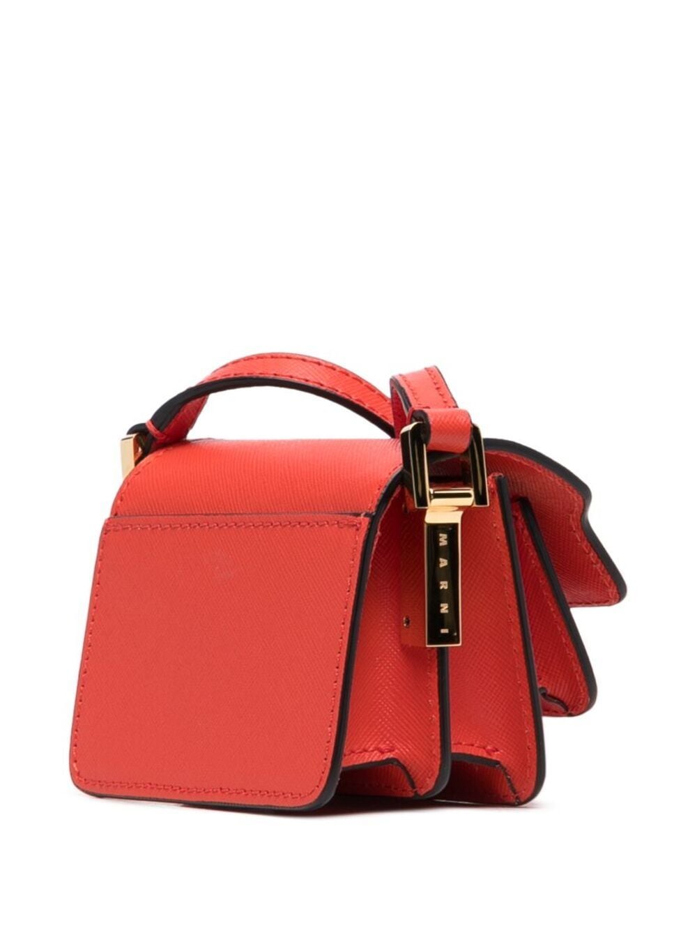 MARNI: Trunk Mini bag in tumbled leather - Leather  Marni mini bag  SBMP0075Y0P2644 online at