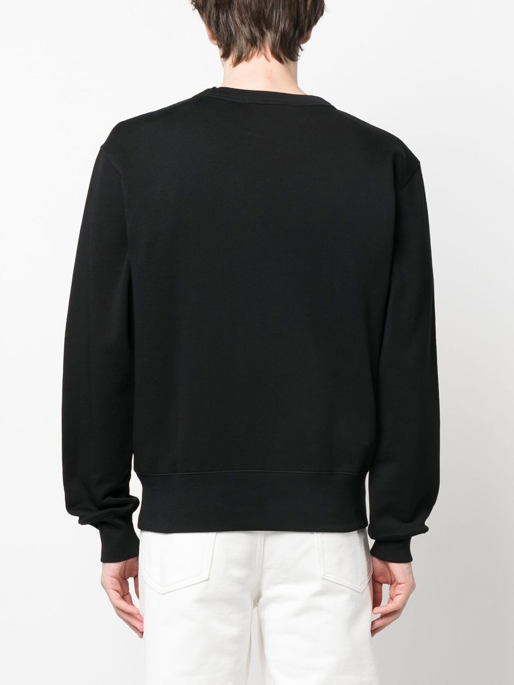 Black face patch sweatshirt - unisex - ACNE STUDIOS FACE ...