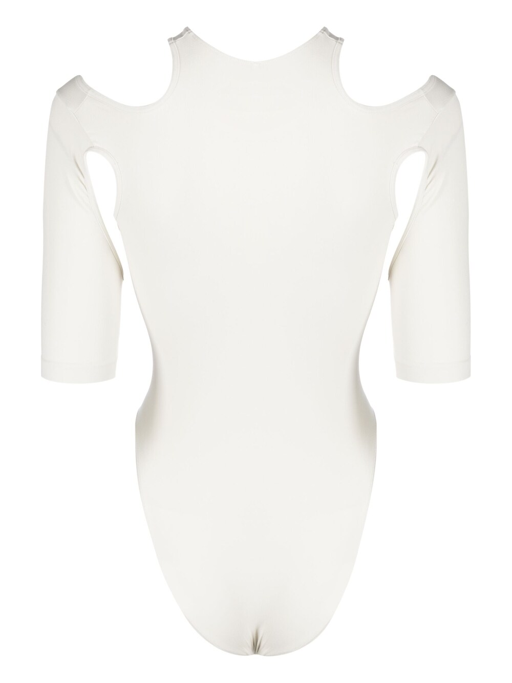 Black and white bustier bodysuit - women - MUGLER 