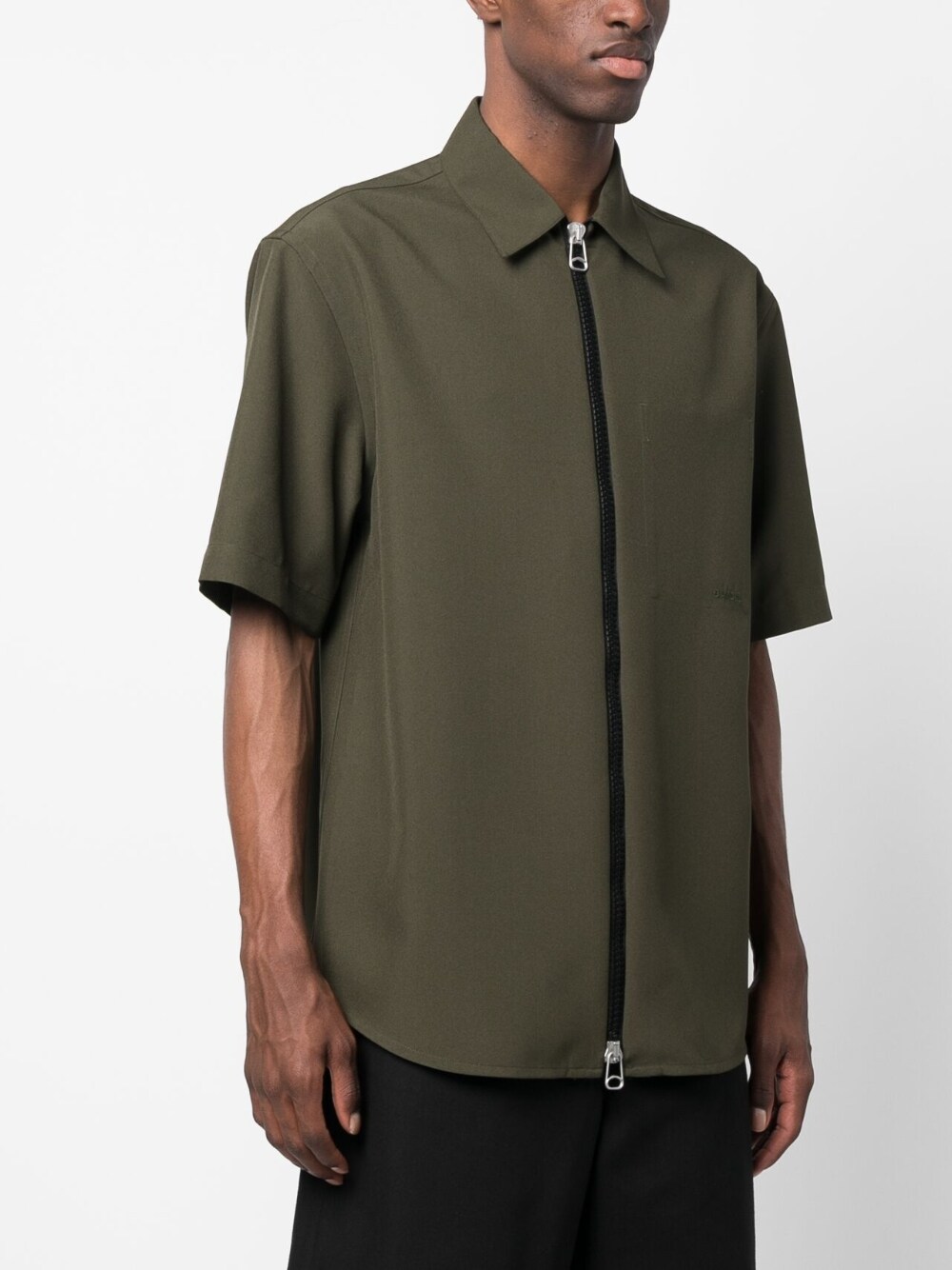 Green ian short-sleeved shirt - men