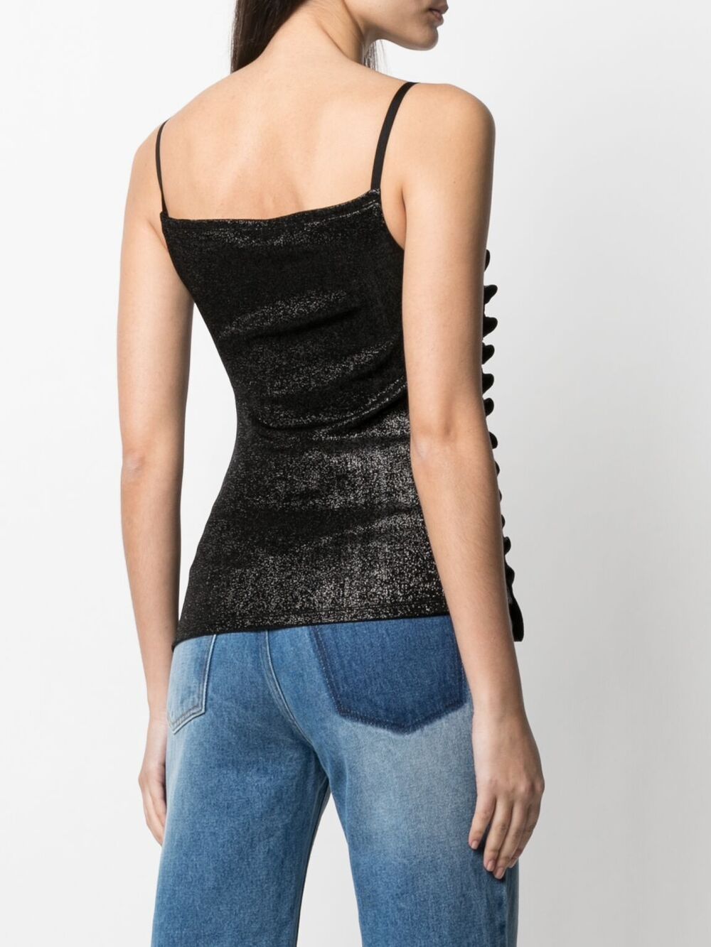 Shop paco rabanne Sleeveless Lace Cropped Tops Tanks & Camisoles