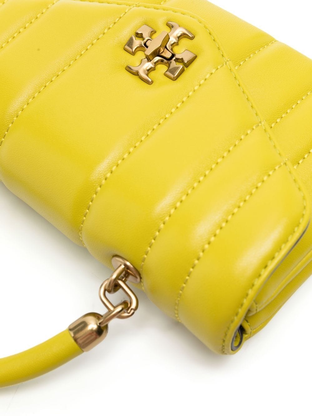 TORY BURCH: bag in quilted leather - Yellow  Tory Burch mini bag 145581  online at