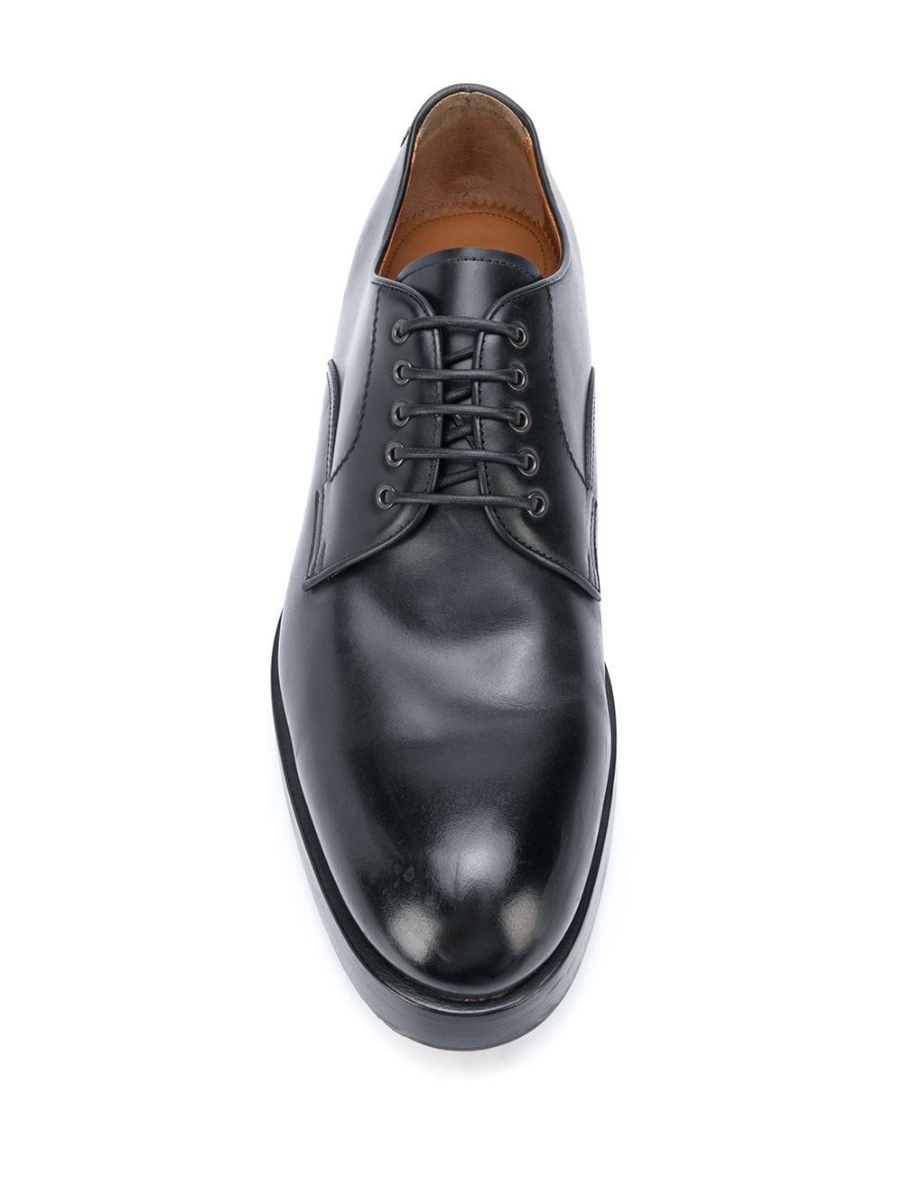 Udine Leather Derby Shoes in Black - Zegna
