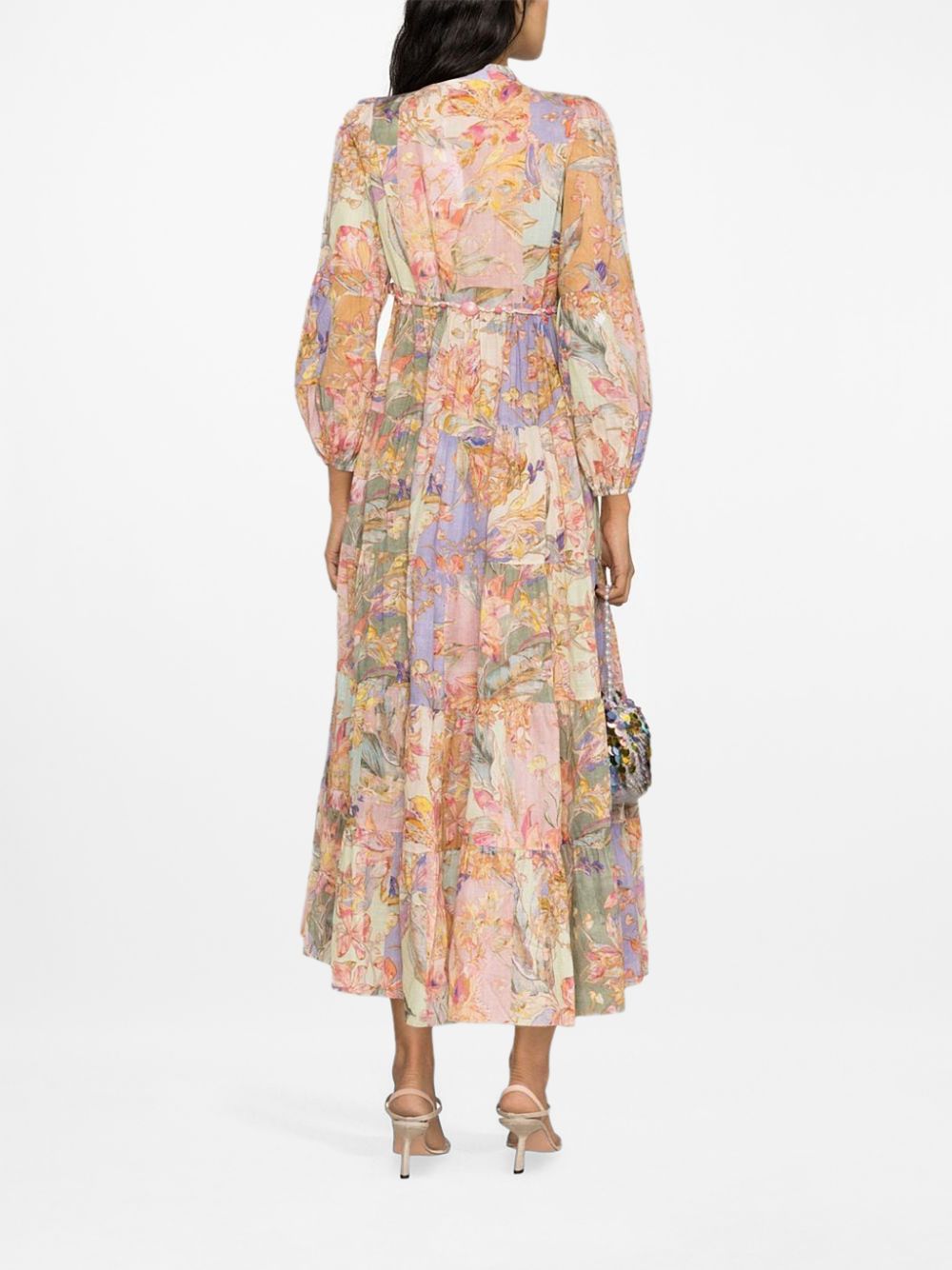 High neck dress in multicolor - women - ZIMMERMANN - divincenzoboutique.com