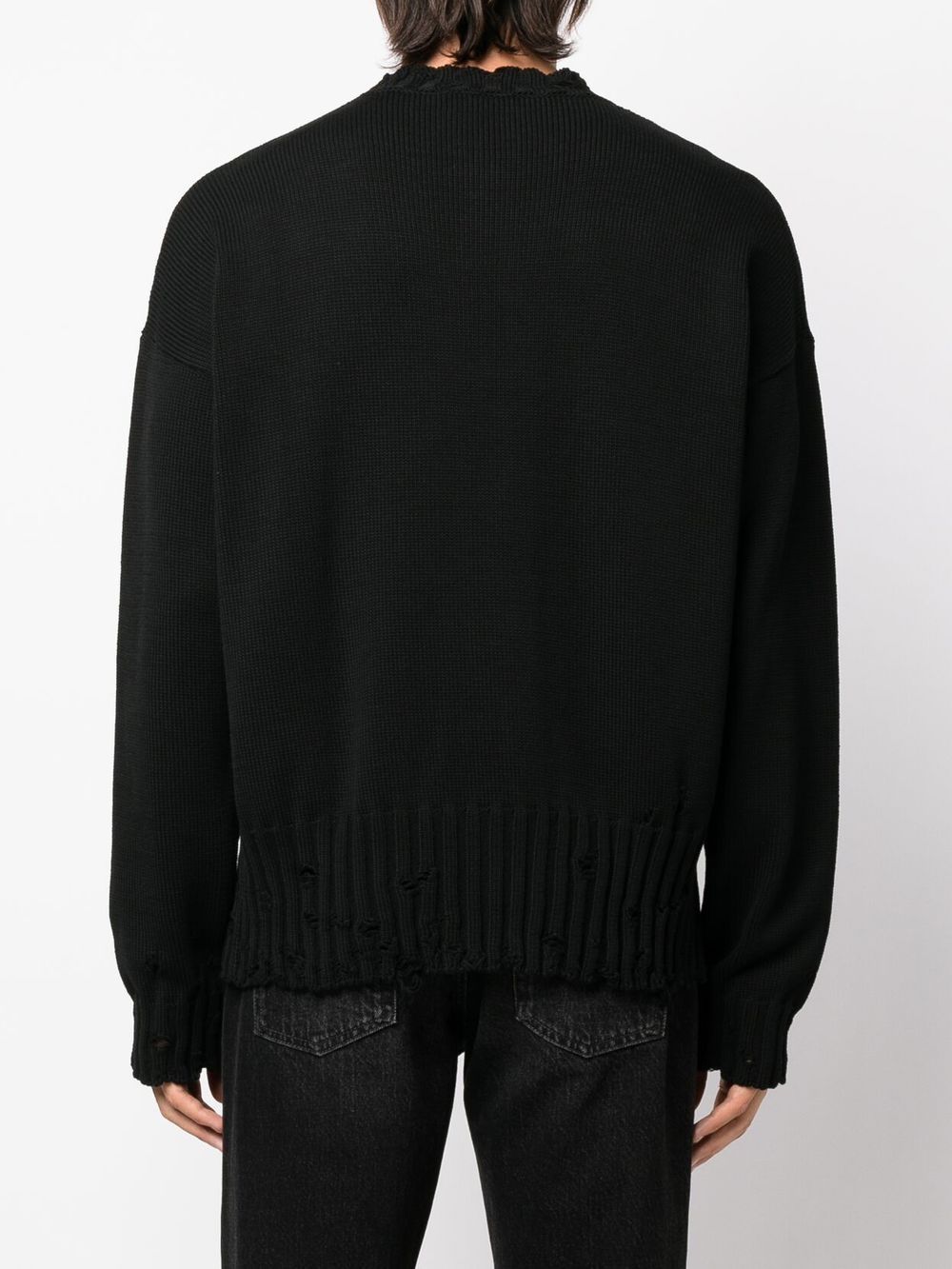 Black Twisted crew-neck jumper - men - MARNI - divincenzoboutique.com