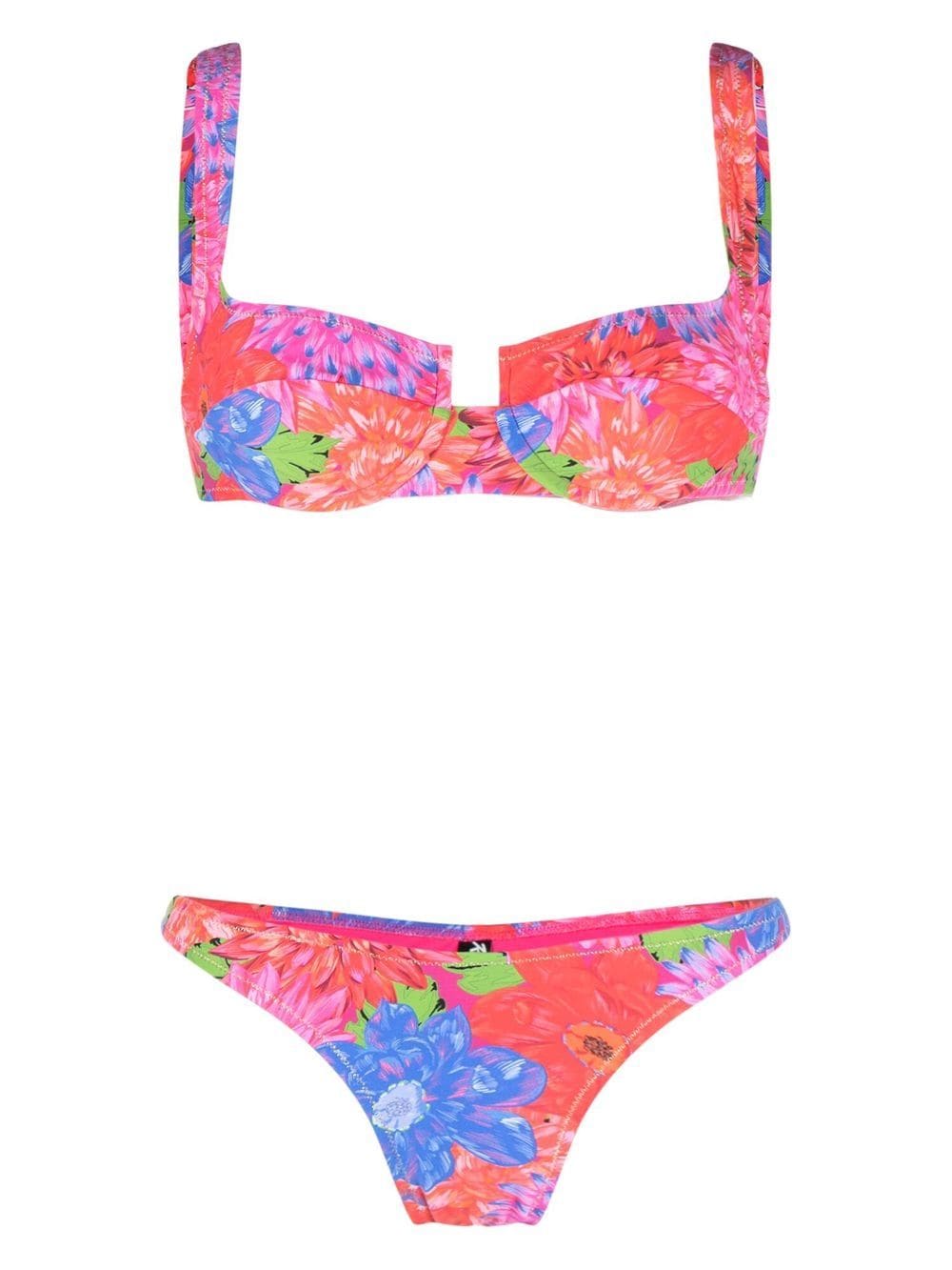 Multicolour Brigette floral-print bikini Reina Olga - women - REINA ...