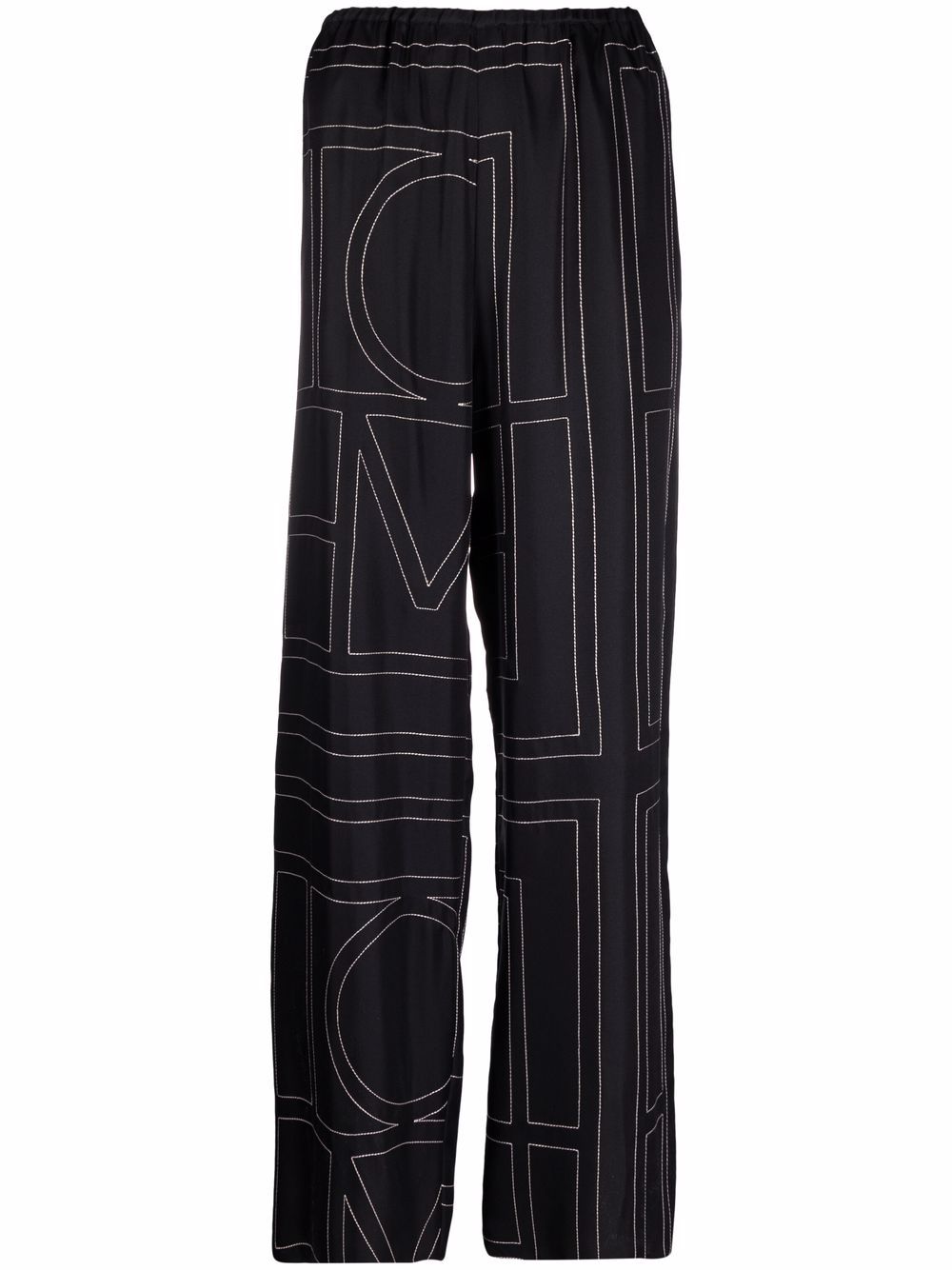 Womens TOTEME black Monogram Leggings