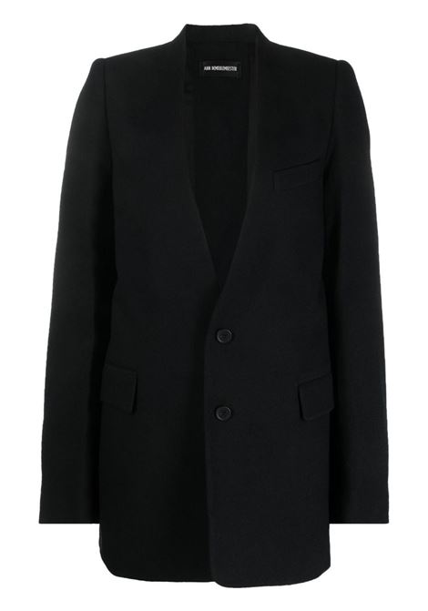 Blazer monopetto in nero - donna ANN DEMEULEMEESTER | 2202WJA03FA191099