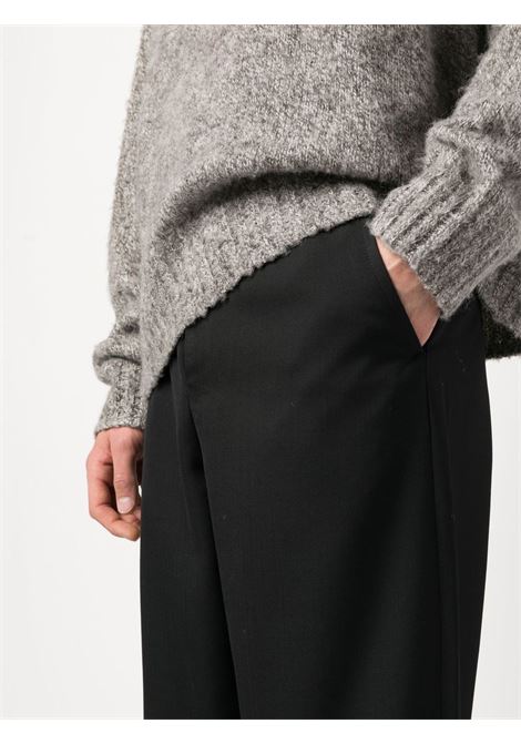 Black wide-leg tailored trousers - men ACNE STUDIOS | BK0514900