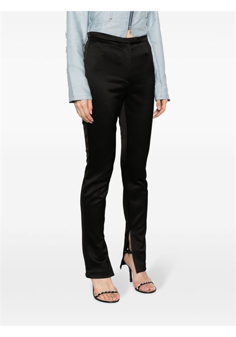 Black stretch-satin tailored trousers - women  ALEXANDER WANG | 1WC4234638001