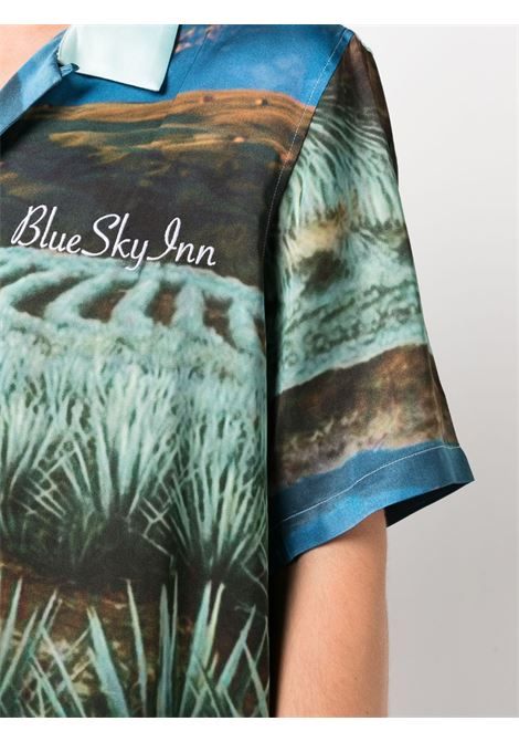 Multicolour Agave graphic-print shirt - men BLUE SKY INN | BS2302SH031AGAV