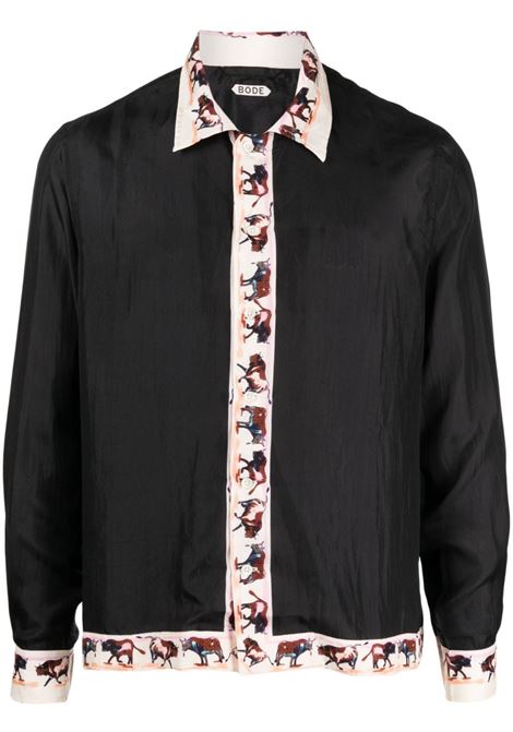 Black Taureau shirt - men BODE | MRF23SH023BLK