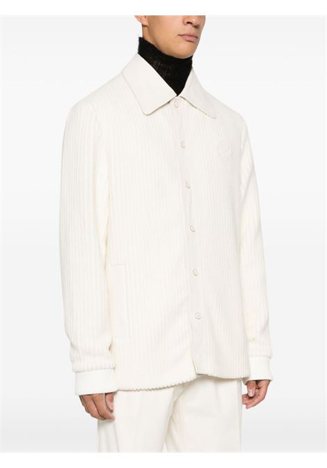 Giacca-camicia a coste in bianco - uomo CASABLANCA | MF23SH10201WHT