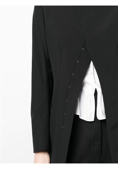 Black classic-collar blazer - women  COMME DES GARCONS COMME DES GARCONS | RLJ0031