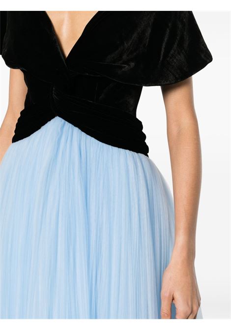 Black and light blue elestia tulle skirt dress - women COSTARELLOS | FW2365CLBLK