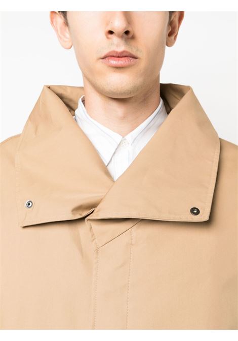 Beige oversized-collar trench coat - men COSTUMEIN | V097101