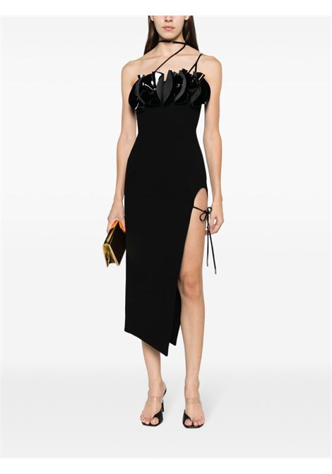 Mid dress in black - women DAVID KOMA | AW23DK35DBLK