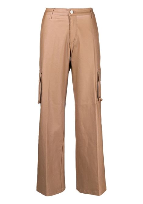 Brown straight-leg trousers - women FEDERICA TOSI | FTI23PJ09600458