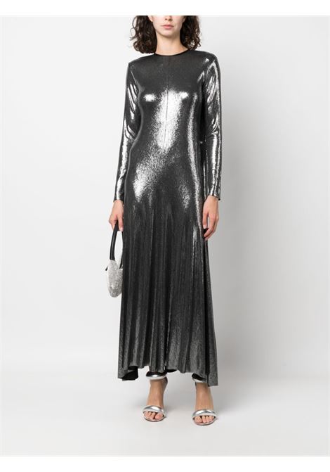 Silver metallic-finish shift maxi dress - women  FORTE FORTE | 106763057