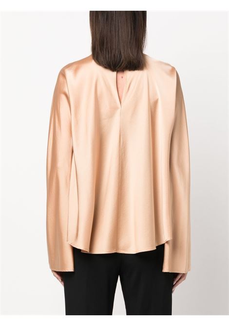 Beige round-neck blouse -women FORTE FORTE | 106892058