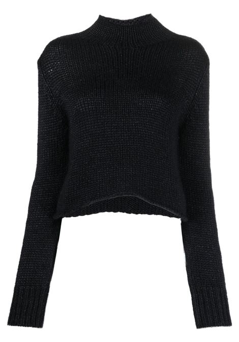 Black mock-neck cropped jumper ? women  FORTE FORTE | 111248014