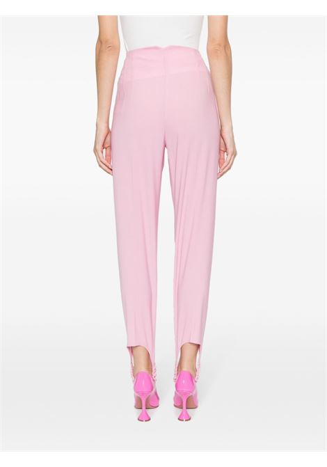 Pink high-waisted trousers - women GIUSEPPE DI MORABITO | FW23085PA22967