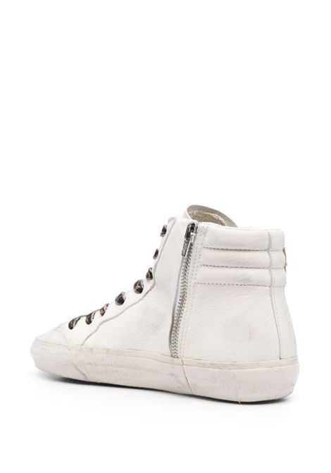 Sneakers alte Slide con cristalli in bianco - donna GOLDEN GOOSE | GWF00211F00471111541