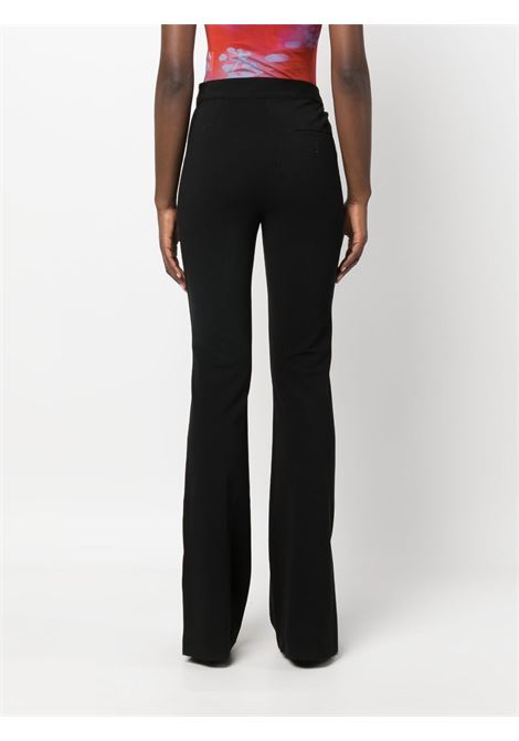 Black high-waisted slim-fit trousers - women HELMUT LANG | N05HW204001