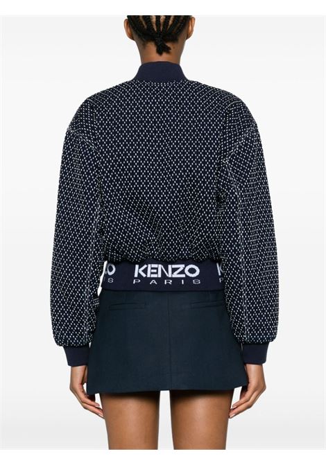 Bomber Sashiko Stitch con ricamo in blu - donna KENZO | FD62DB2376I1DM