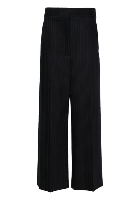 Blue high-waisted wide-leg trousers - women  KHAITE | 3133562308