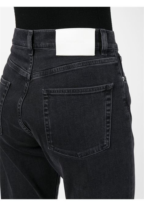 Dark grey Wular high-rise straight-leg jeans - women LOULOU STUDIO | WULARWSHDGRY