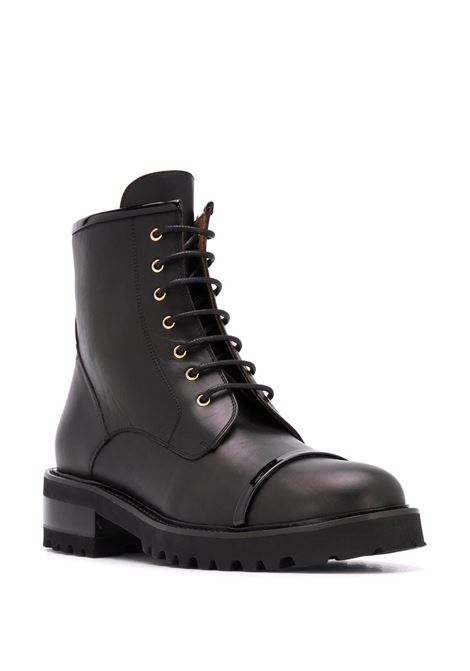 Black chunky lace-up boots - women MALONE SOULIERS | BRYCE1BLK