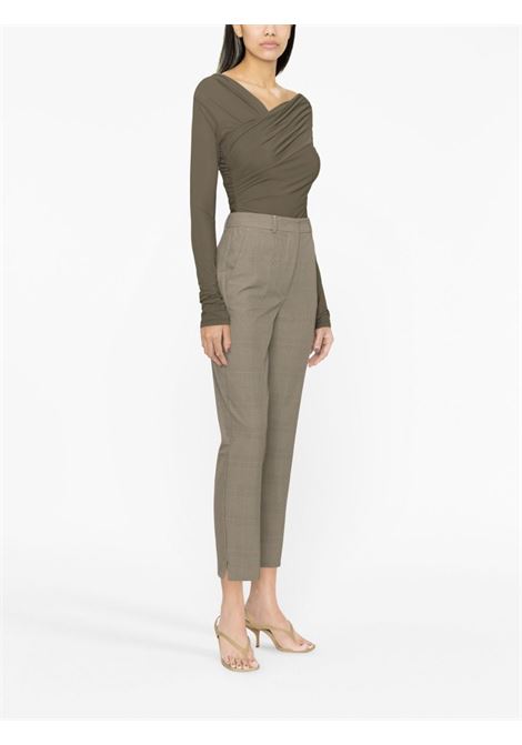 Beige and grey high-waisted trousers - women MAXMARA SPORTMAX | 2321361239600003