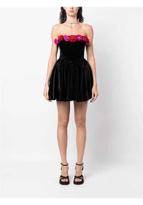 Black Apiaf floral-applique dress - women  THE NEW ARRIVALS | NA01RB0255ABLK