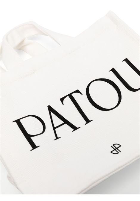 Cream logo-print tote bag - women PATOU | AC0250076090C