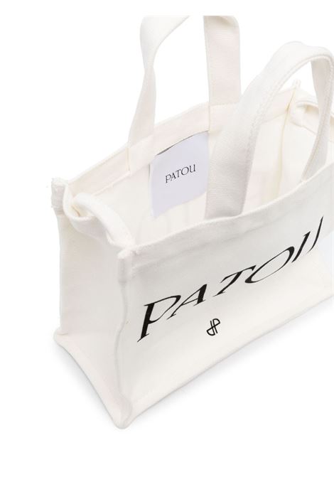 Cream logo-print tote bag - women PATOU | AC0250076090C