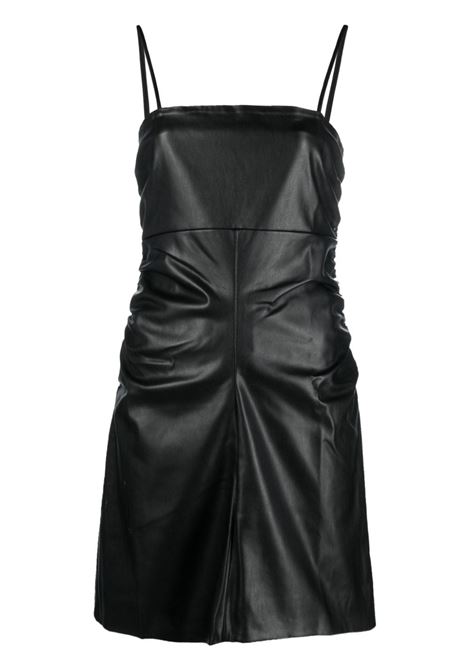 Black ruched-detail spaghetti-strap minidress - women PROENZA SCHOULER WHITE LABEL | WL2333321001