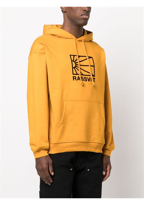 Yellow logo-embossed sweatshirt - men RASSVET | PACC13T0254