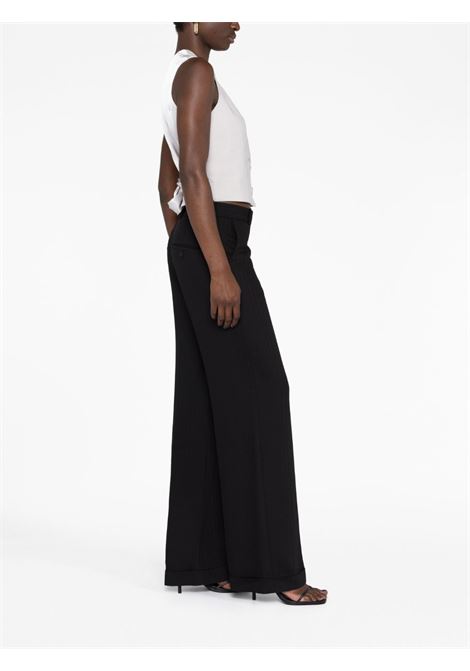 Black tailored wide-leg trousers - women TOTEME | 2332039246200