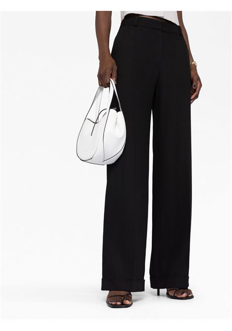 Black tailored wide-leg trousers - women TOTEME | 2332039246200