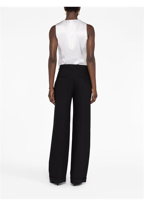 Black tailored wide-leg trousers - women TOTEME | 2332039246200