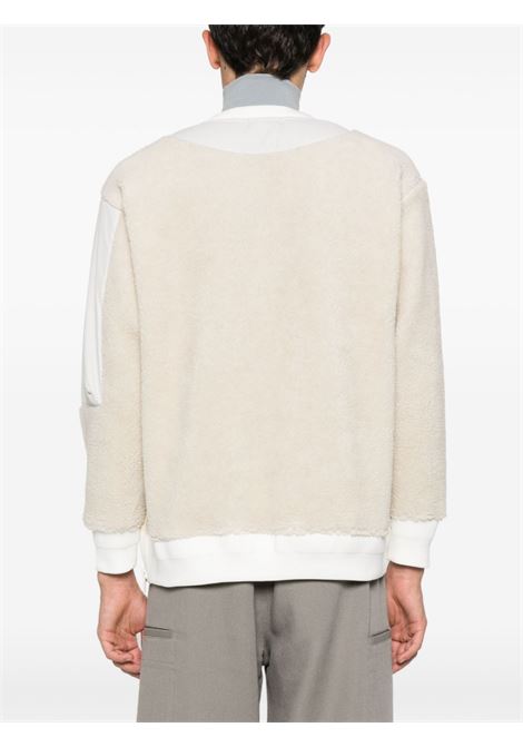 White fleece long-sleeved sweatshirt - men UNDERCOVER | UP2C4810OFFWHT