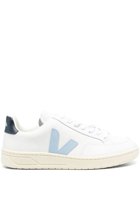 White and blue V12 low-top sneakers - women - VEJA - divincenzoboutique.com