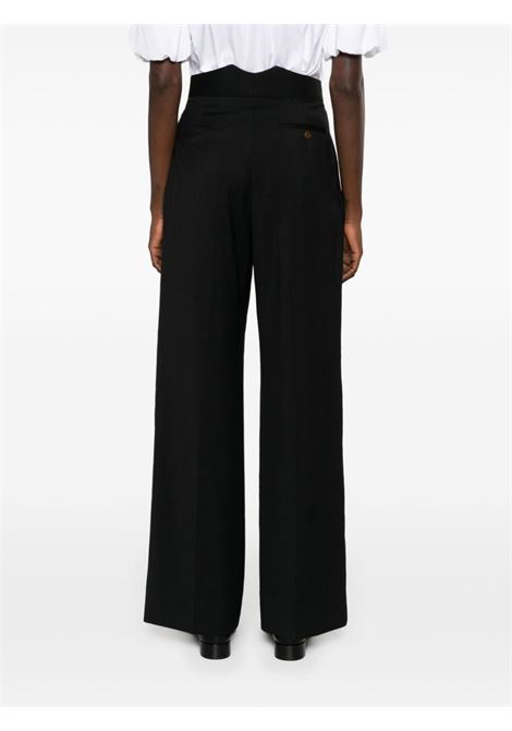 Black high-waist straight-leg trousers - women VIVIENNE WESTWOOD | 1F01000GW00FJN401