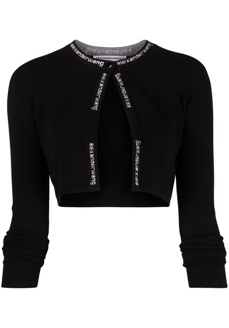 Cardigan crop in nero - donna ALEXANDER WANG | 4KC2213076001